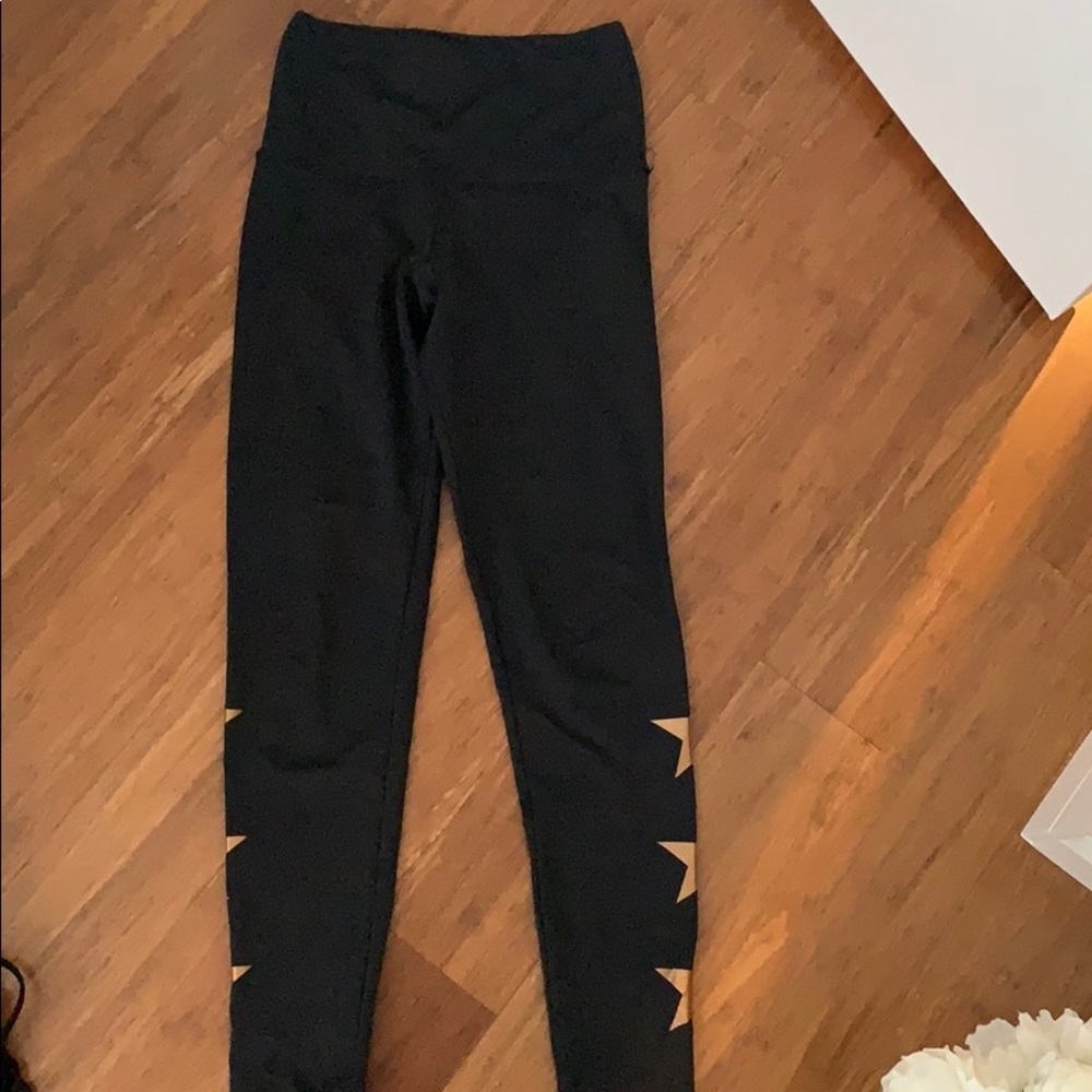 Strut This Black Legging with Stars